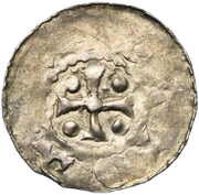Denier - Steven of Lunéville and king Otto III, France, 994-995 reverse image