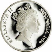 5 Dollars - Elizabeth II 3rd Portrait - Tom Roberts - Masterpieces in Silver obverse image