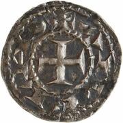 Denier - William III and Hugh, marquess of Gothie obverse image