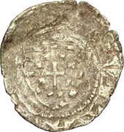 Denier - William of Roussillon, France, 1297-1331 reverse image