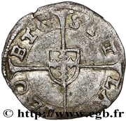 Double Denier - Nicolas II of Châtelet, France, 1555 reverse image