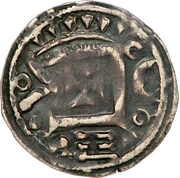 Denier anonymous crescent obverse image