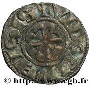 Denier - Peter I, France, 1239-1249 reverse image