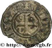 Denier - Bouchard VI, France, 1315-1353 reverse image