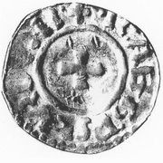 Denier - Raimbert with emperor Conrad II, France, 1027-1039 obverse image