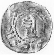 Denier - Richard Ier with emperor Henry III, France, 1039-1046 reverse image