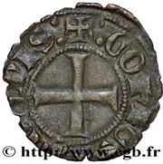 Denier - Humbert I, France, 1282-1306 reverse image