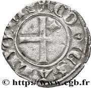 ¼ Groschen - John II, France, 1307-1319 reverse image