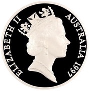 5 Dollars - Elizabeth II 3rd Portrait - Steam Locomotive - Masterpieces in Silver obverse image