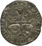 Blanc Guenar - Charles III, France, 1417-1422 reverse image