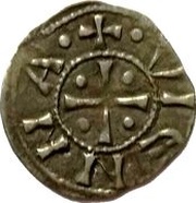 Obol anonymous, France, 1150-1200 reverse image