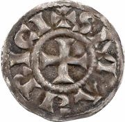 Denier - Sobon, France, 926-950 reverse image