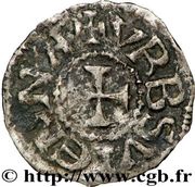Denier anonymous, France, 1050-1100 reverse image