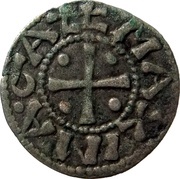 Denier anonymous, France, 1150-1200 reverse image