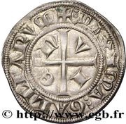 Groschen anonymous, France, 1285-1320 reverse image