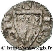 Denier Domina Aira, France, 1250-1260 reverse image