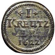 1 Kreutzer, France, 1622 reverse image