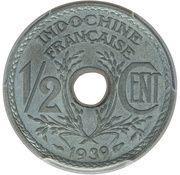 ½ Cent reverse image