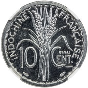 10 Cents Piedfort Pattern reverse image