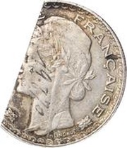 1 Piastre Countermark "4" on cheek obverse image
