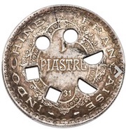 1 Piastre Countermark cancellation perforations reverse image