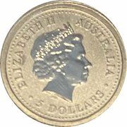 5 Dollars - Elizabeth II 4th Portrait - Koala - Bullion Coin obverse image