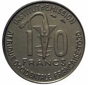 10 Francs Togo obverse image