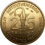 25 Francs Togo obverse image