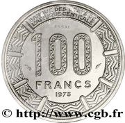 100 Francs Trial Strike reverse image