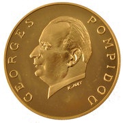 5000 Francs Georges Pompidou reverse image