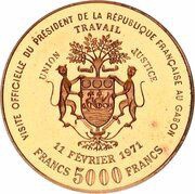 5000 Francs Georges Pompidou - essai obverse image
