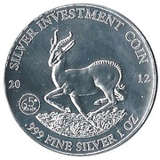 1000 Francs Silver Bullion Coinage reverse image