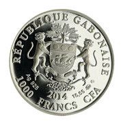1000 Francs CFA Capricorn obverse image