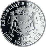 1000 Francs CFA Gemini obverse image
