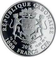 1000 Francs CFA Sagittarius obverse image