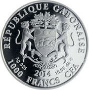 1000 Francs CFA Virgo obverse image