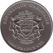 1000 Francs CFA Ostrich; Silver Bullion obverse image