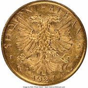 10 Franga Ari Zog obverse image