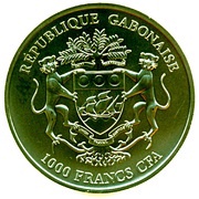 1000 Francs CFA African Springbok; "Golden Enigma" obverse image