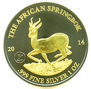 1000 Francs CFA African Springbok; "Golden Enigma" reverse image