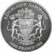 1000 Francs CFA African Springbok obverse image