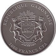 1000 Francs CFA Cheetahs; Silver Bullion obverse image
