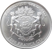 1000 Francs CFA African Springbok , "Golden Enigma" obverse image