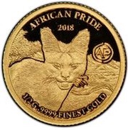 1000 Francs African Pride, Gabon, 2018 reverse image