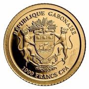 1000 CFA Francs 55th Anniversary Springbok obverse image
