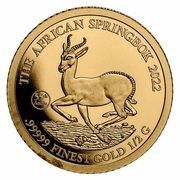 1000 CFA Francs 55th Anniversary Springbok, Gabon, 2022 reverse image