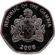 1 Dalasi magnetic obverse image