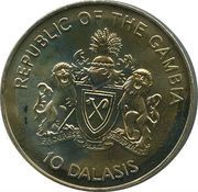 10 Dalasis 1992 Papal Visit obverse image