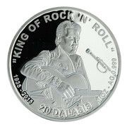 20 Dalasis Elvis Presley, Gambia, 2015 reverse image