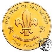 250 Dalasis Year of the Scout, Gambia, 1983 reverse image